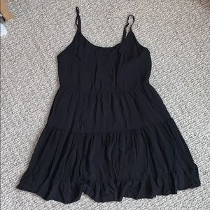 Black flowy dress - open back